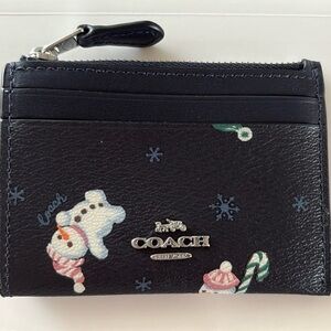 Coach snowman card case